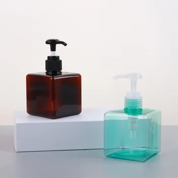 

250ml Empty Square Lotion Bottle Shampoo Hand Sanitizer Pressing Bottle Cosmetic Container Laundry Liquid Body Lotion Bottle