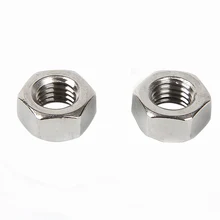 10-500PCS Nickel Plated Steel Hexagon Hex Nuts for Metric M2 M2.5 M3 M4 M5 M6 M8 M10 M12 Screw Bolt