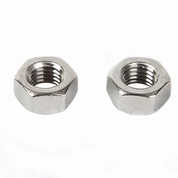10-500PCS Nickel Plated Steel Hexagon Hex Nuts for Metric M2 M2.5 M3 M4 M5 M6 M8 M10 M12 Screw Bolt