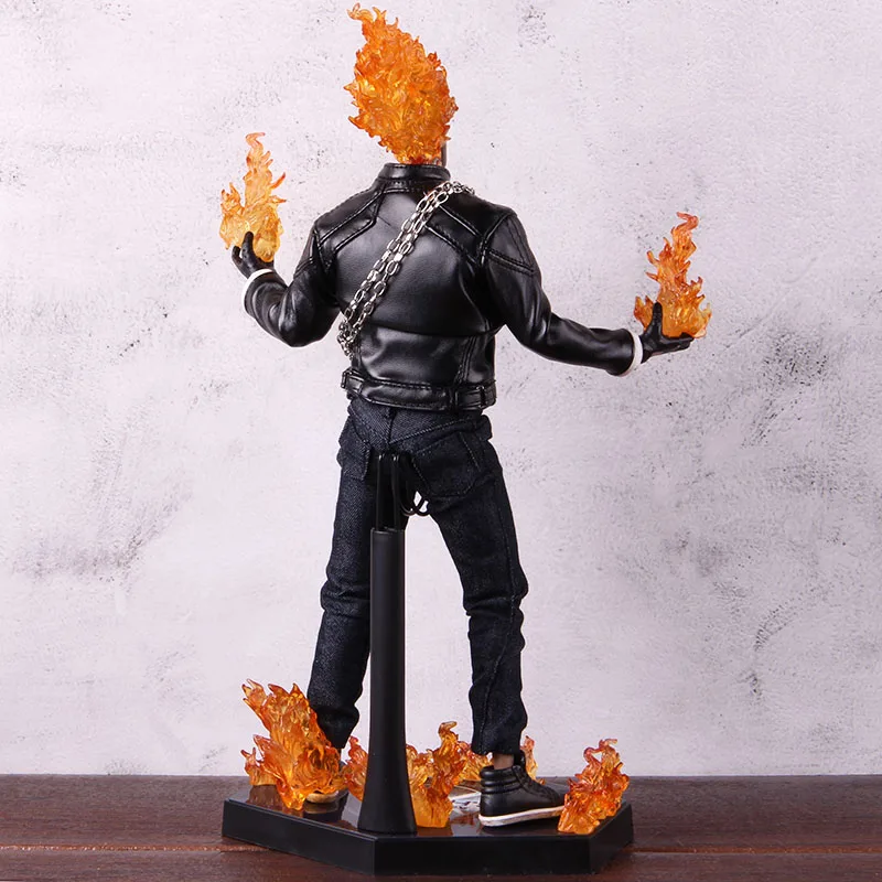 Marvel Ghost Rider TMS 005 фигурка горячие игрушки агенты Щ. И. Т. Д. ПВХ Коллекционная модель игрушки светодиодный светильник