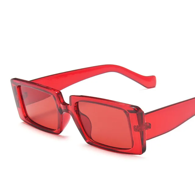 RBROVO 2021 Square Retro Sunglasses Women Vintage Sun Glasses For Women/Men Luxury Brand Eyeglasses Women Small Oculos De Sol RedRed
