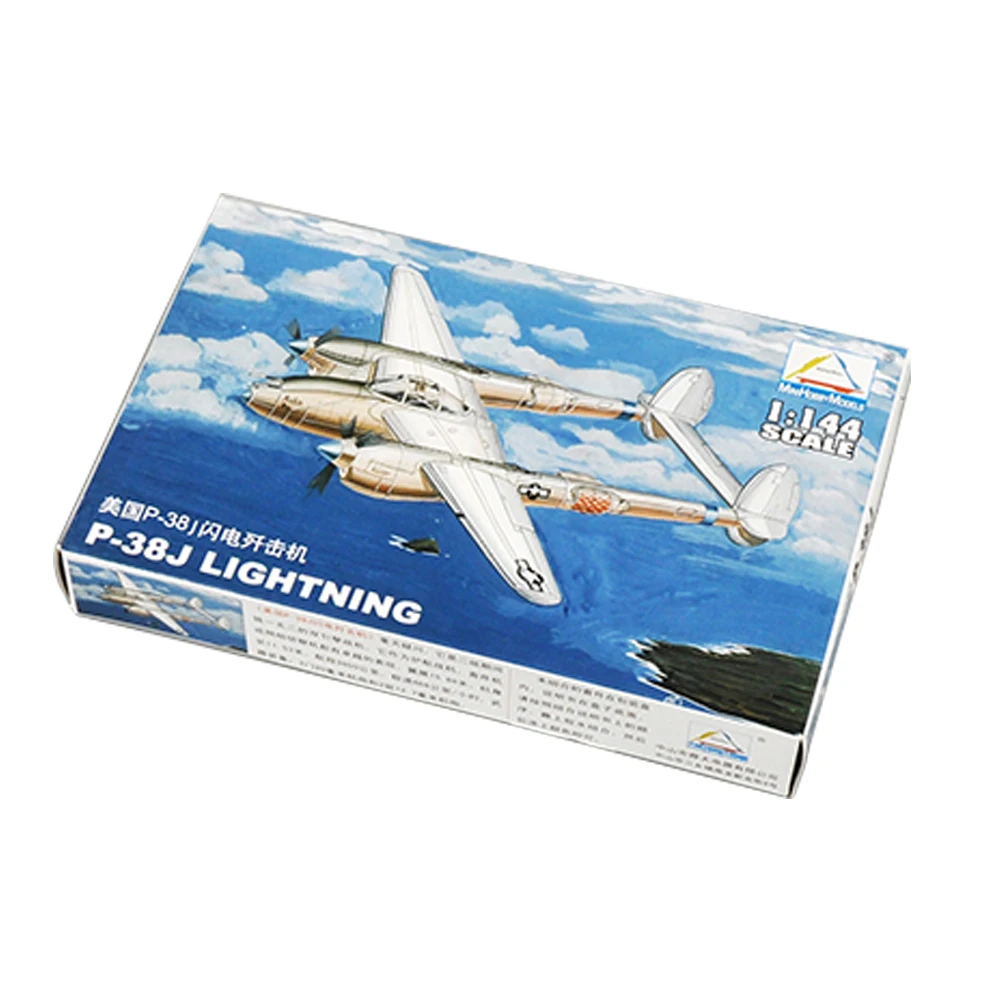 1/144 весы майнкрафт модели нам P-38J самолёт Lightning пластик сборки военная модель для