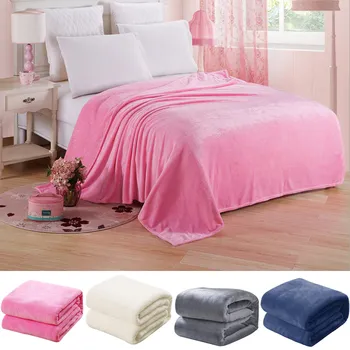 

Soft Flannel Blanket Air Conditioning Throw Blanket Cozy Warm Blankets for Sofa Living Room YU-Home