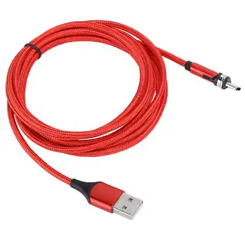 

battery power bank case 3 in 1 Rotate Magnetic Charging Cable Micro USB Fast Charger for Mobile Phone 2M