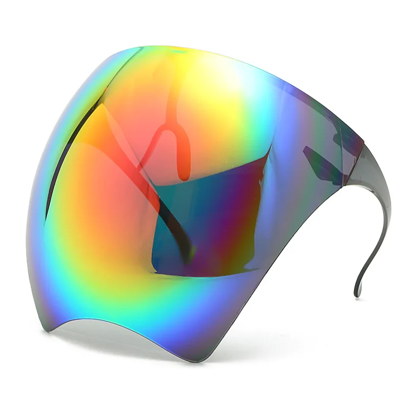 Colorful Eye Shield Visor Wrap Adult Large Mirror Sun Glasses Half Face Guard Protector Mask Anti-spray | Дом и сад