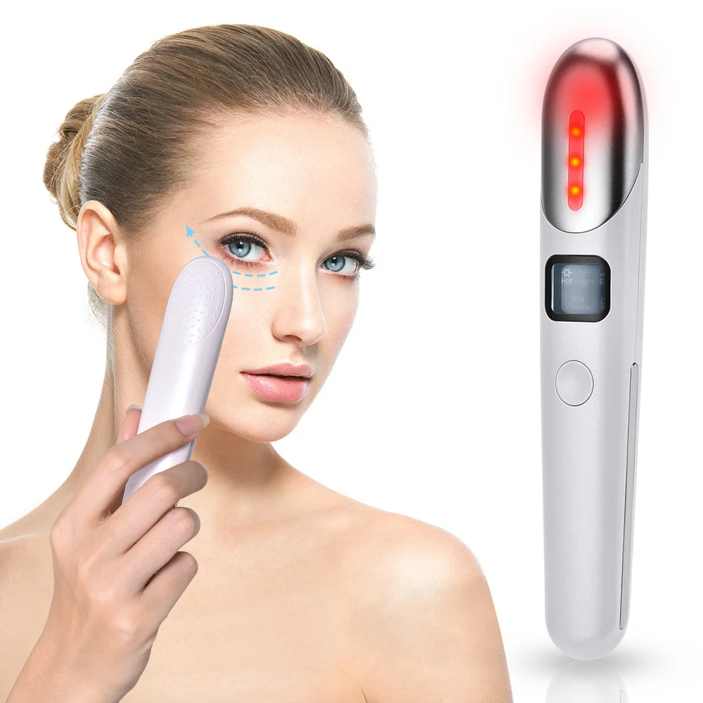 EMS Eye Massager Instrument de vibrații de încălzire Anti-rid Îndepărtarea cercurilor întunecate USB Reîncărcabil Absorbție profundă a nutriției_voghion.com