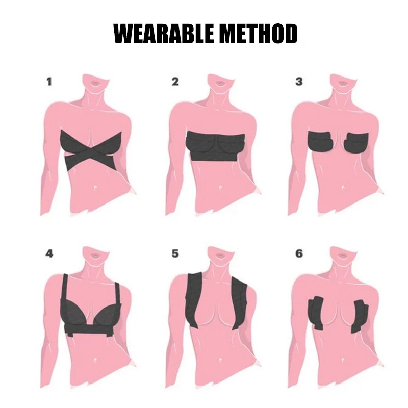 YOUCHOU Invisible Breast Lift Tape Roll Push-up Boob Shape Bra Nipple Cover Sticker 