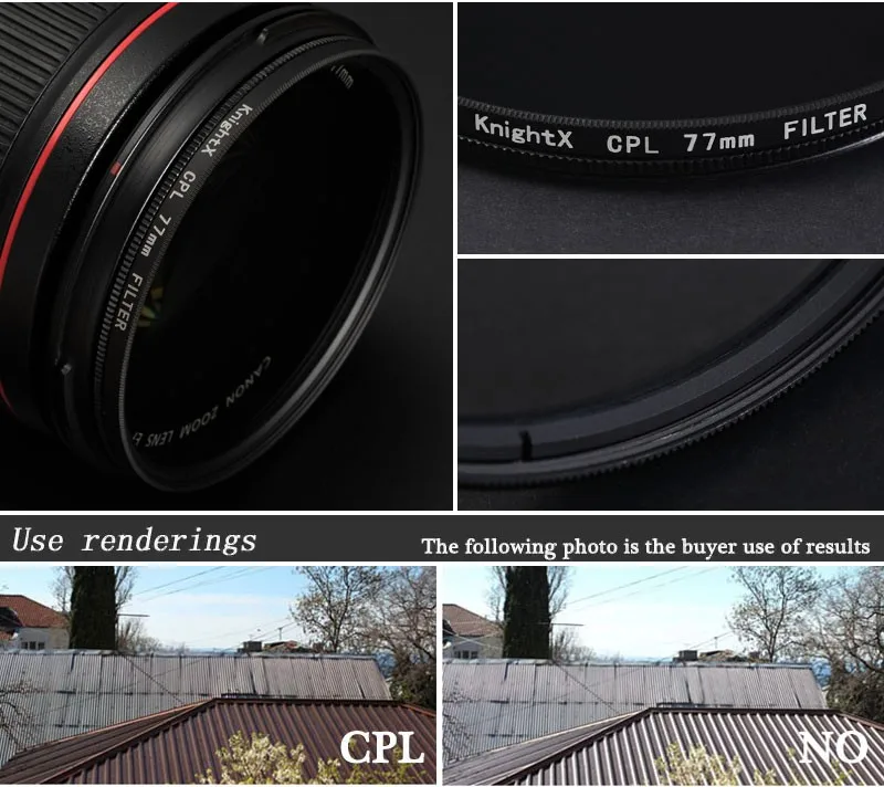 knpackage phone camera macro lens cpl filtre nd variable pour tous les smartphones ligne polaire polarisante
