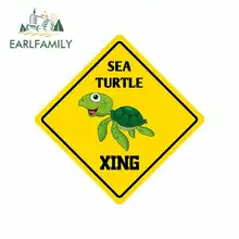 ^^Best Offers EARLFAMILY 13cm x 13cm for Sea Turtle Crossing Sign Car Stickers JDM Vinyl Air Conditioner RV VAN Decal Car Accessories Graphics ^^Best Offers EARLFAMILY 13cm x 13cm for Sea Turtle Crossing Sign Car Stickers JDM Vinyl Air Conditioner RV VAN Decal Car Accessories Graphics