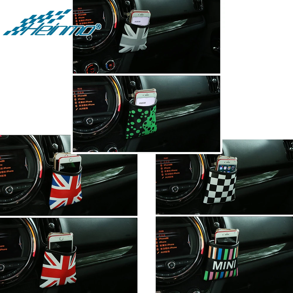 Держатель для мобильного телефона, сумка-Органайзер для MINI Cooper, F60, F56, F54, F57, воздушная Выходная панель, подвесная коробка, сумка для MINI R60, R56, R55, R57