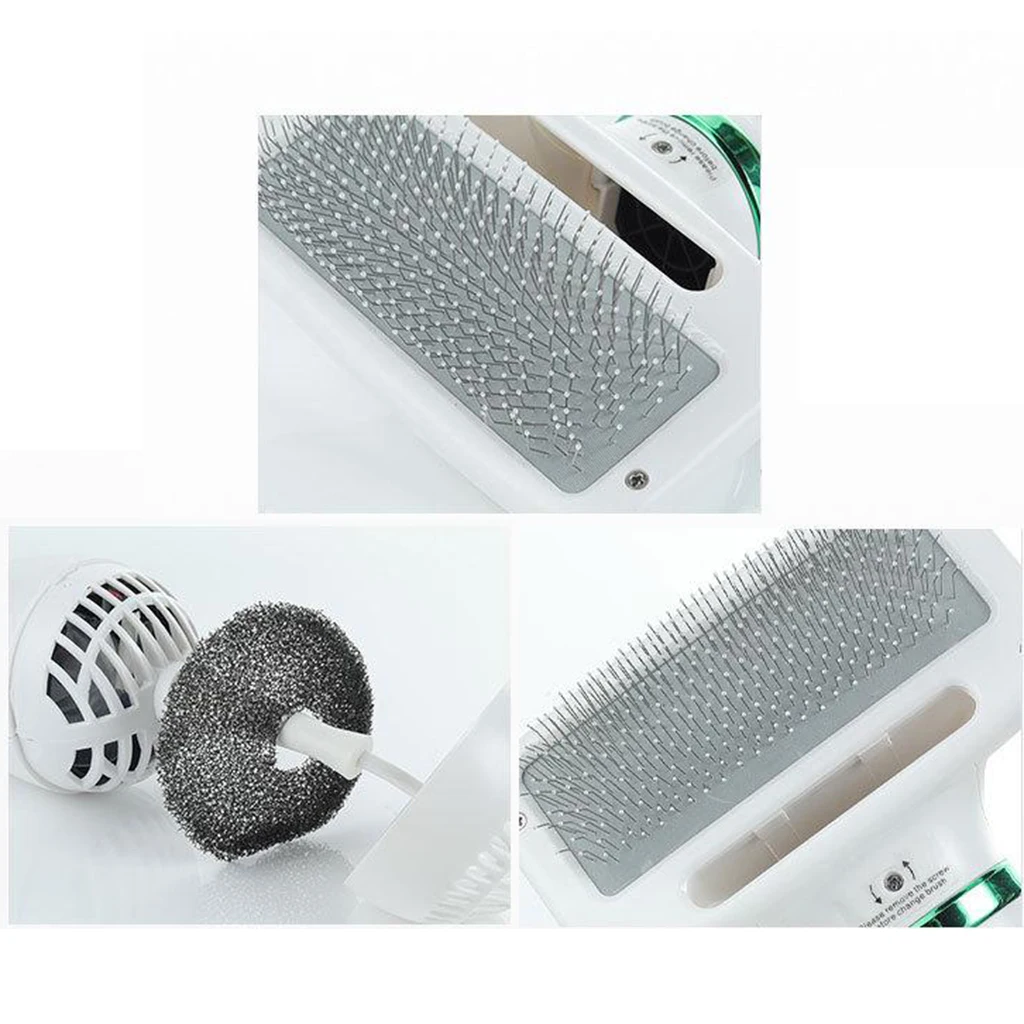 Portable 2-in-1 Pet Hair Dryer Dogs Cats Bathing Blow Brush Home EU Plug