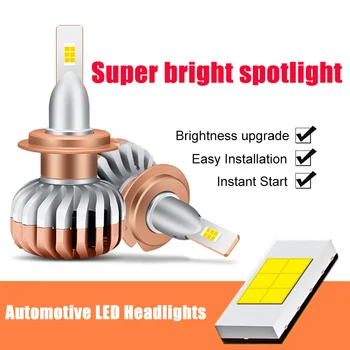 

2pcs Car Headlight Bulbs LED Super Bright H1 H4 H7 H8 H9 H11 9005 9006 9012 Car Lights Universal Far Near Light Bulb