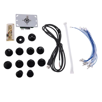 

Arcade Joystick DIY Kit Zero Delay Arcade DIY Kit USB Encoder to PC PS3 Arcade Sanwa Joystick and Push Buttons for Arcade Mame,R