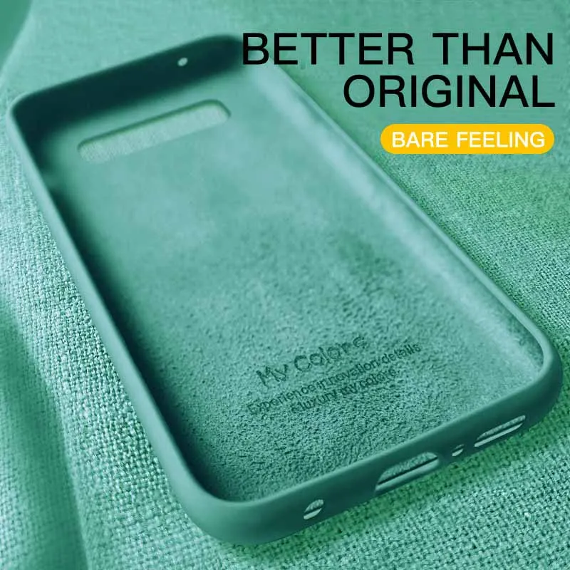 Мягкий чехол Lamorniea из жидкого силикона ТПУ для Samsung Galaxy S20 S10 S8 S9 ультрачехол samsung A51