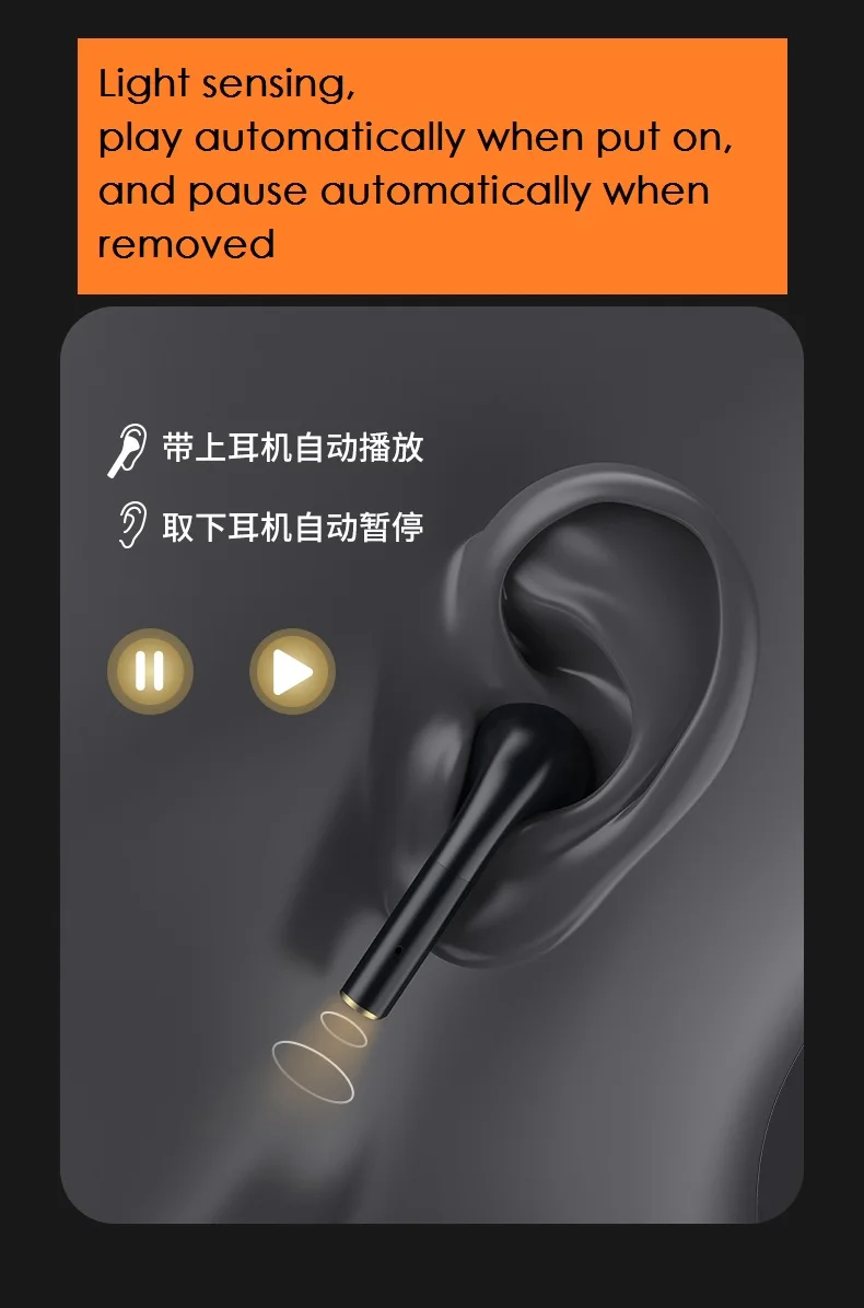 remax Dual main headset true wireless stereo Bluetooth earphone Bluetooth 5.0 Smart wireless touch Support huawei/xiaomi/iphone