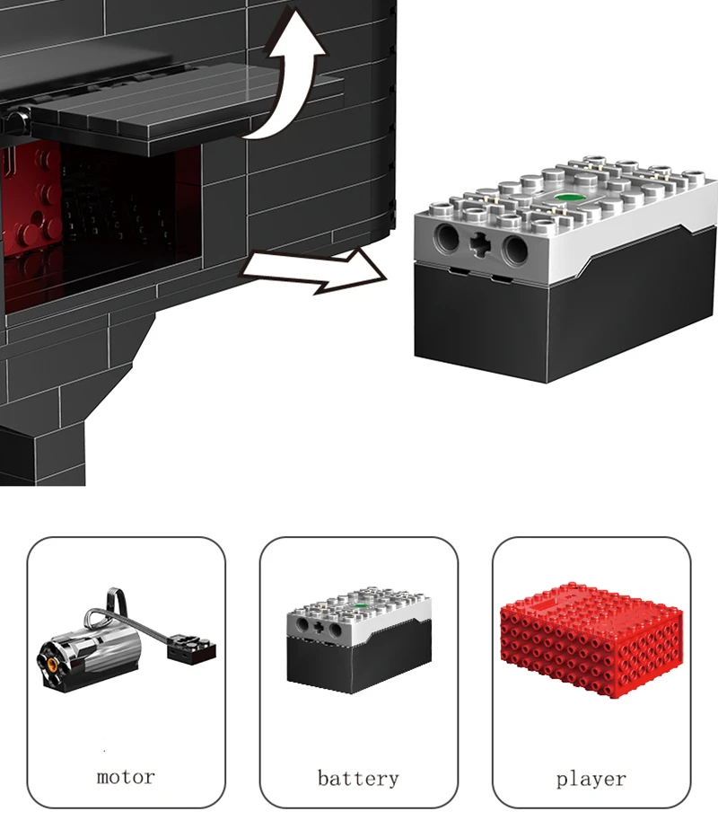 MOC-13192 Creator Idea Toys приложение управление играбельный большой набор для фортепиано Дети техника игрушки строительные блоки рождественские подарки