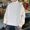 Knitted Warm Sweater Men Turtleneck Sweater Men's Loose Casual Pullovers Bottoming Shirt Autumn Winter New Solid Color Pullovers 4
