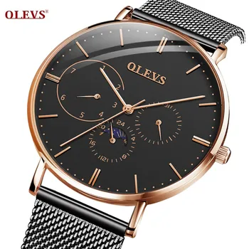 

OLEVS Male Watch Men Luxury Quartz Watch Big Dial Super Thin Top Brand Watches Stainless steel Business Wrist Watch Man Clock