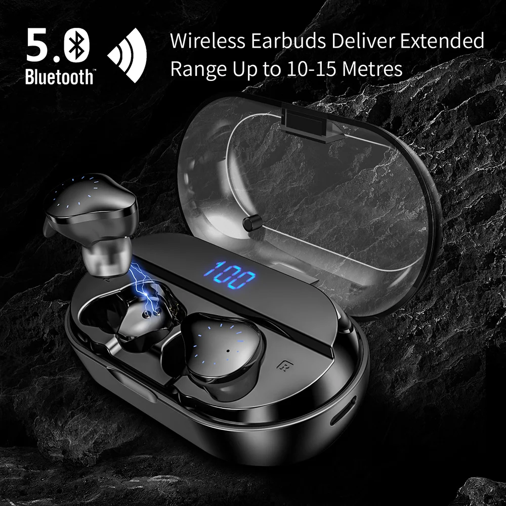 TWS Bluetooth наушники Airdots Hi-Fi стерео HD звук сенсорное управление 4000 мАч долгое время работы спортивные водонепроницаемые наушники