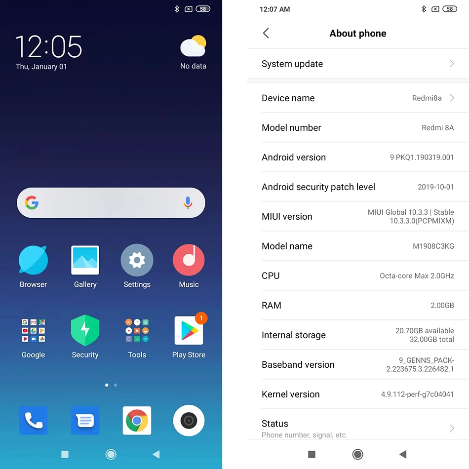 Глобальная версия Xiaomi Redmi 8A 32 Гб ПЗУ 2 Гб ОЗУ 8 A смартфон 6,2" Snapdargon 439 Восьмиядерный 5000 мАч камера 12 Мп+ 5 Мп