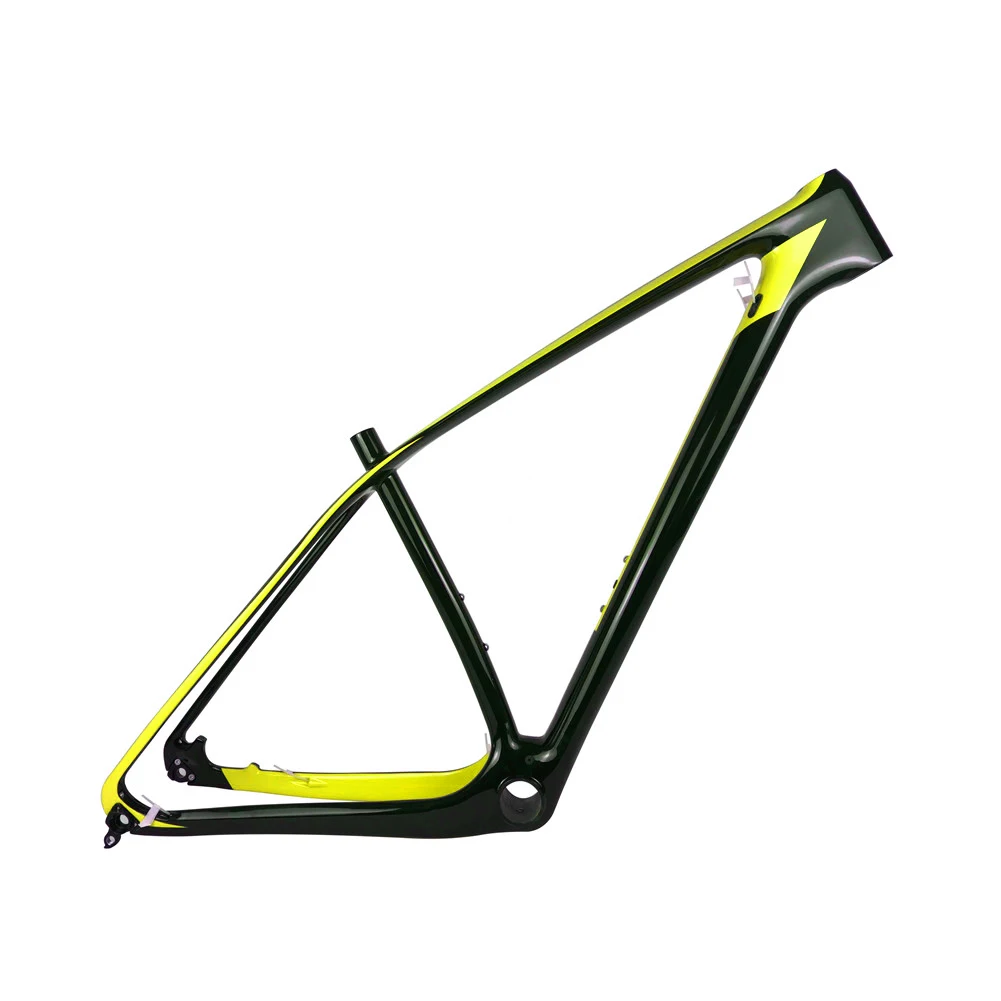 Spcycle 29er 27,5 er карбоновая MTB рама 650B T1000 полная рама карбоновая для горного велосипеда 142*12 через ось или 135*9 мм QR велосипедная Рама - Цвет: Yellow