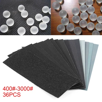 

400/600/800/1000/1200/1500/2000/2500/3000 Grit Sand Paper Universal 36pcs Parts