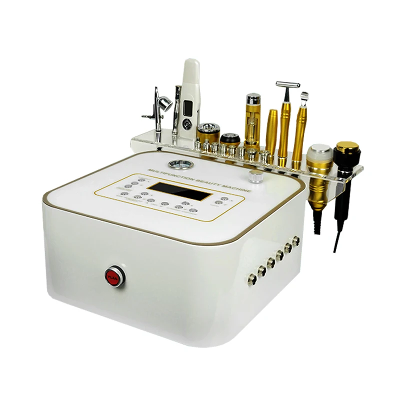 

7-in-1 Multi-function microdermabrasion microcurrent face lift machine/ facial rf mesotherapy electroporation beauty machine