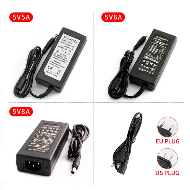Laboratory Power Supply DC 5V  5A 6A 8A Universal Charger DC 5v  Hoverboard Charger AC 220V Transformer 5v 1