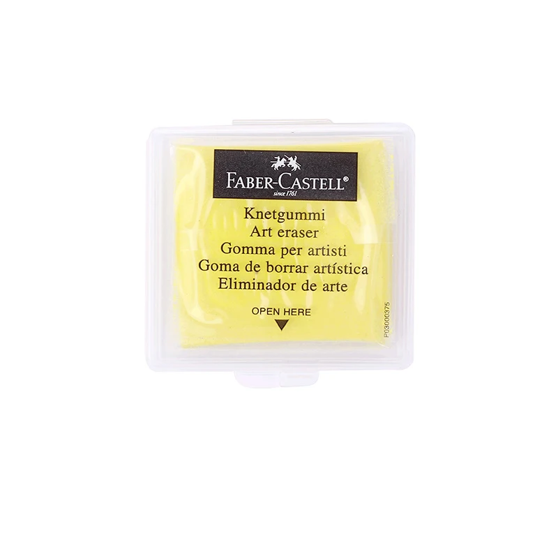 yellow 4Pcs 4 шт. Faber Castell пластичная резина 127220 мягкий ластик для художественного пианирования Дизайн Эскиз Пластилин канцелярские Ластики для детей - Цвет: yellow 4Pcs