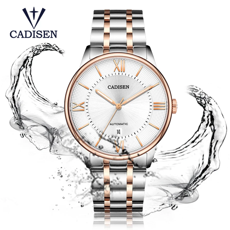 

CADISEN Mechanical Watch Men Miyota 8215 Movement Automatic Watch For Men Luminous Waterproof Stainless Steel Relogio Masculino