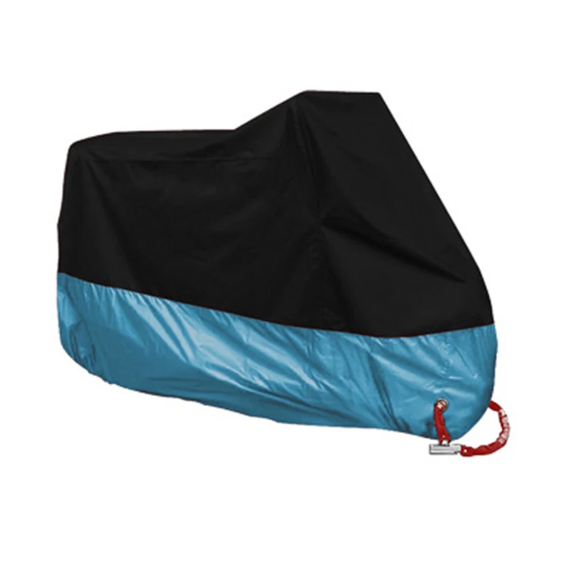 M-blue Крышка мотоцикла M L XL 2XL 3XL 4XL Универсальный Открытый УФ протектор для скутера Водонепроницаемый велосипед пылезащитный чехол 10 цветов - Цвет: M-blue