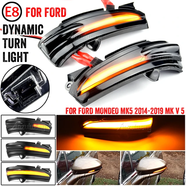 For FORD MONDEO MK5 2014-2019 MK V 5 LED Side Wing Dynamic Turn Signal Light