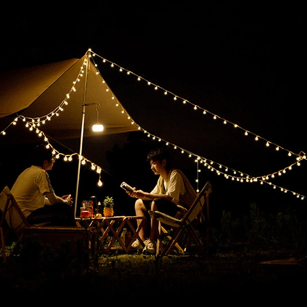 Guirlande lumineuse LED pour tente de Camping, 5M 10M, boule de