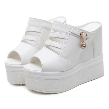 

Woman Slippers Summer Sandals 14cm Wedge Sandals Ladies Slippers Casual Women Heels Sandals Platform Gladiator Sandals Women