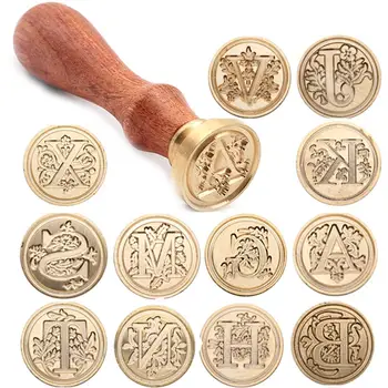 

Fine 26 Letters Classic Diy Retro Metal Decorate Birthday Card Sealing Wax Stamp Handcrafts Wedding Invitations Wax Seal Stamp