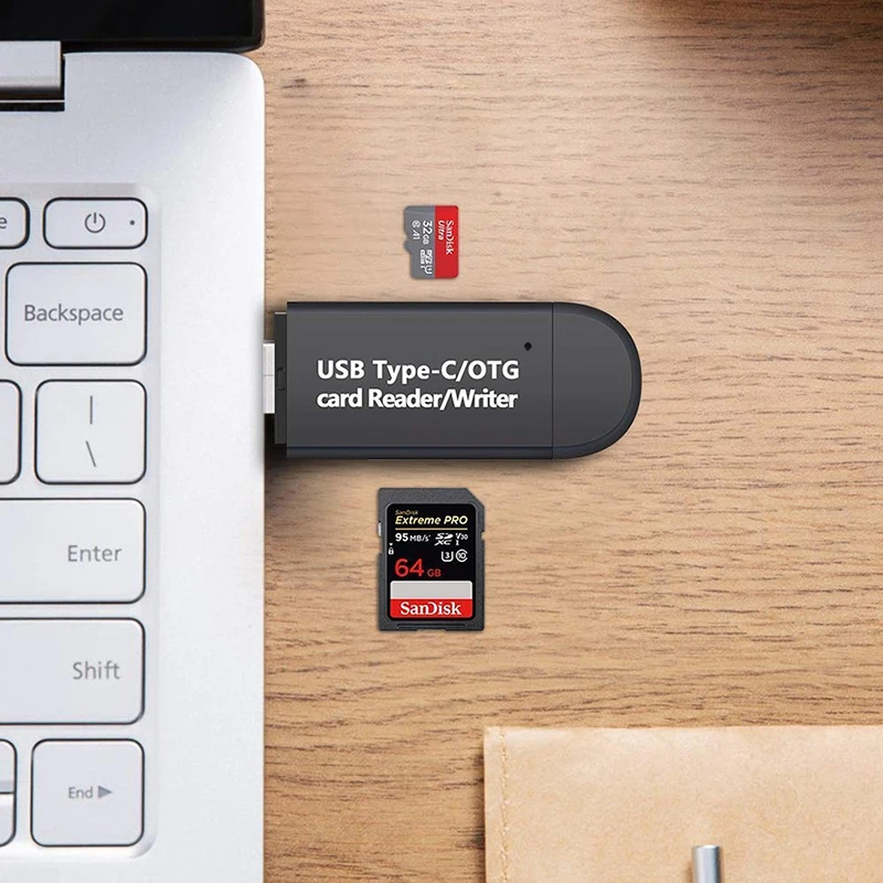 3 in 1 SD TF Reading Card High Speed Memeory Card Reader for Samsung Huawei Mobilephone Adapter Type C Micro USB 2.0 Reader