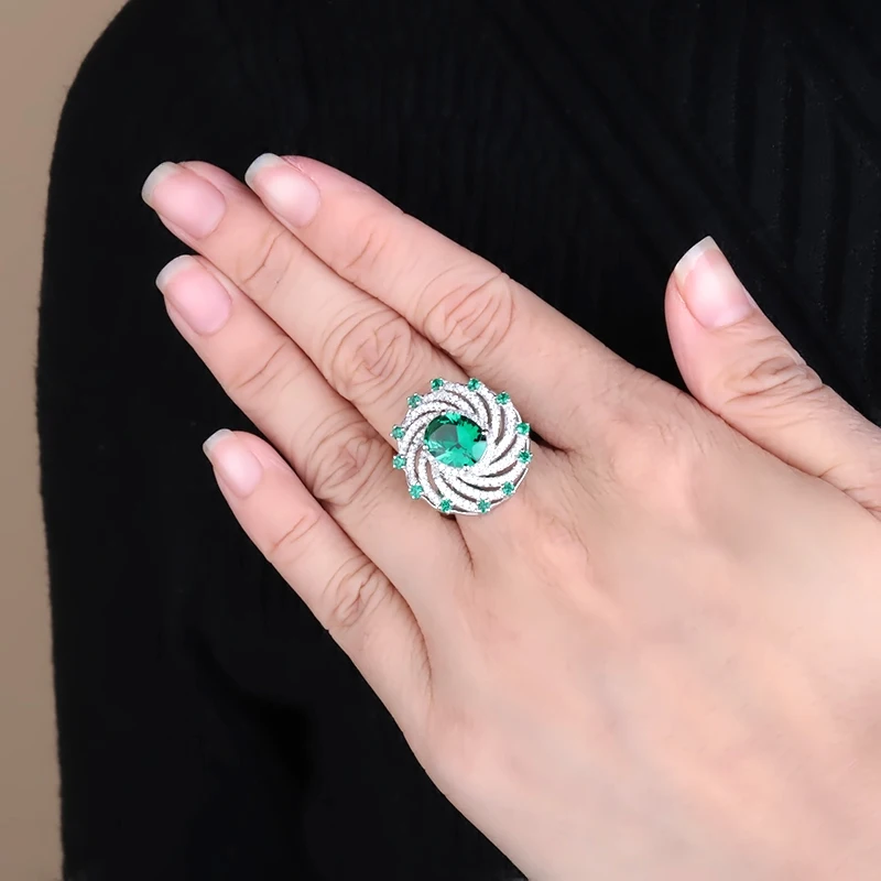 Женское Винтажное кольцо для коктейлей Gem's Ballet обручальные кольца из
