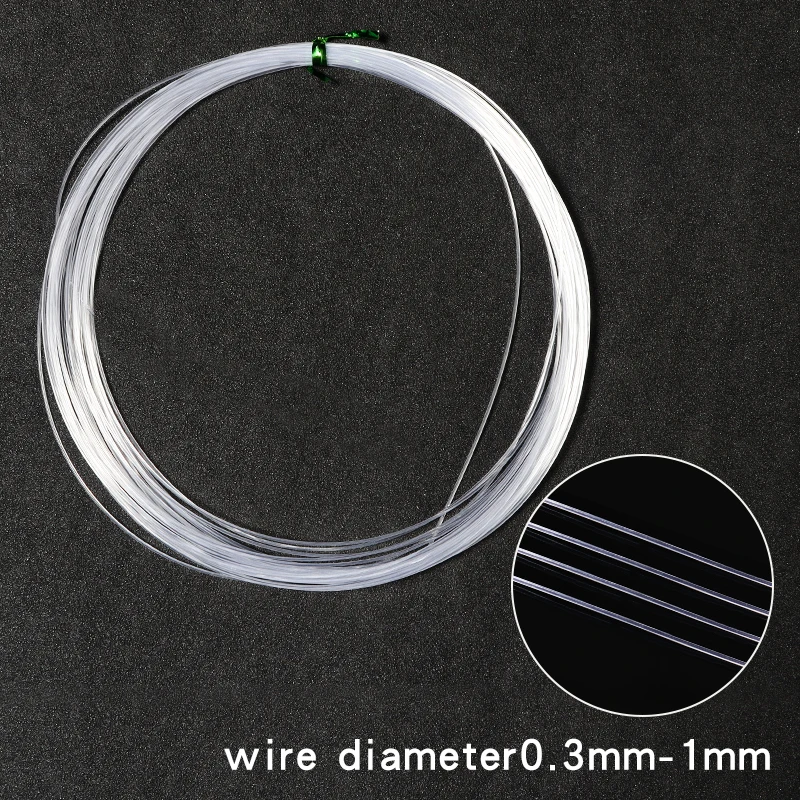 Transparent Fishing Line Beading  Transparent Crystal Thread Wire - 1 Wire  Jewelry - Aliexpress