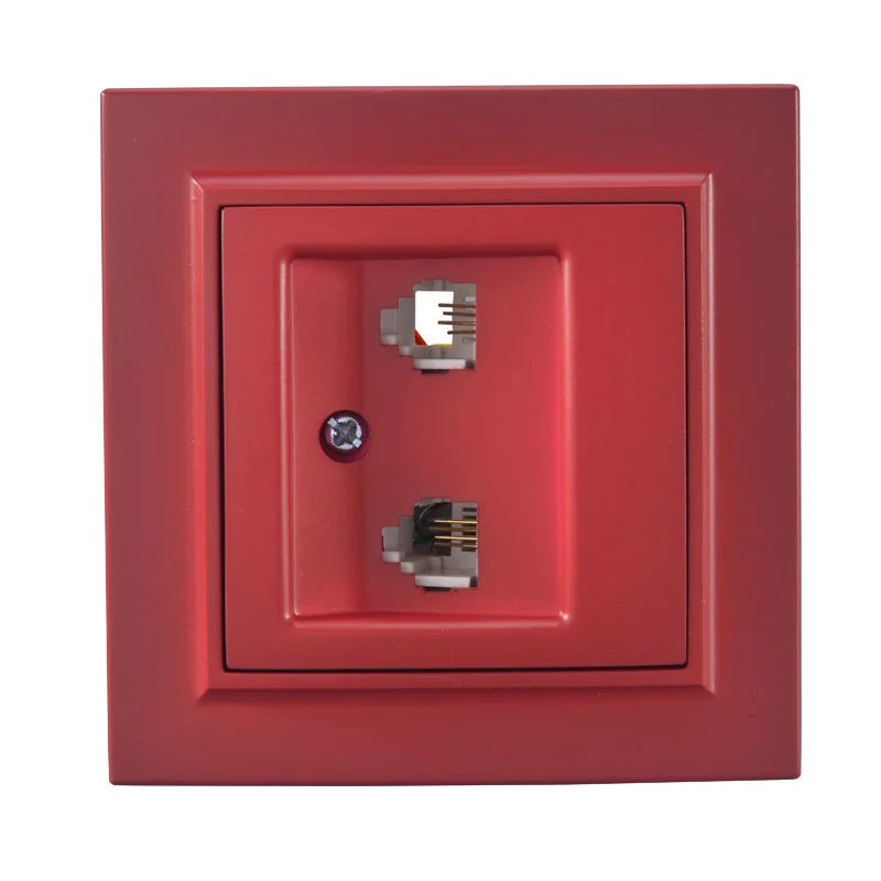 玫瑰红双电话正面