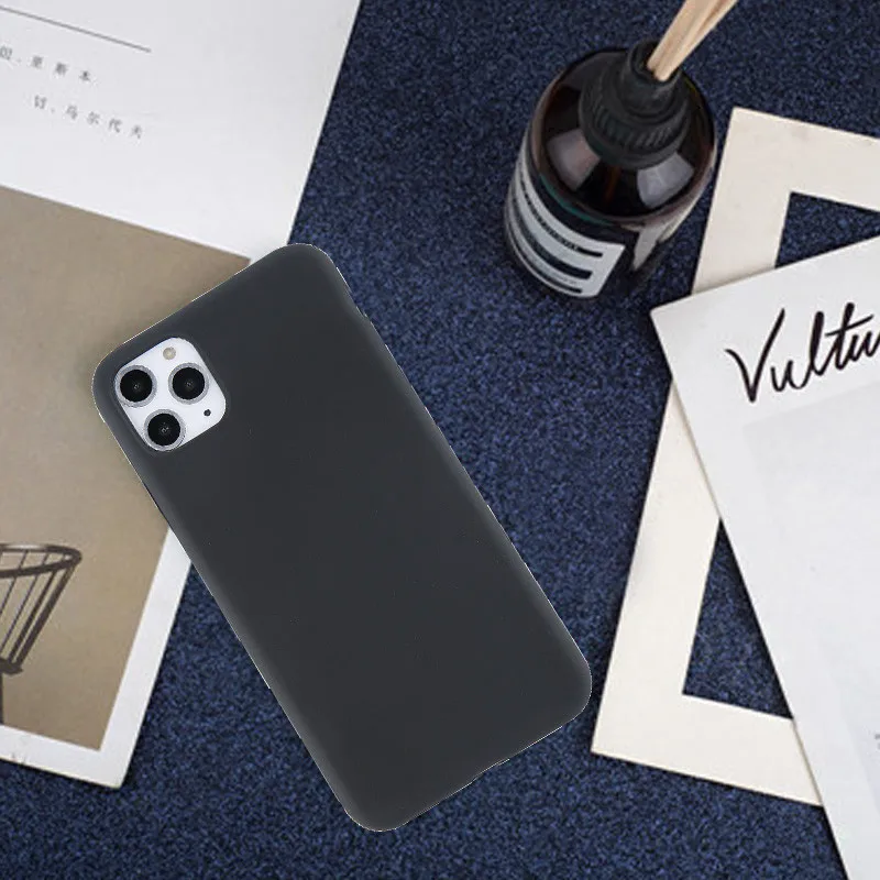 B Мягкие Матовые чехлы Ottwn ярких цветов для iPhone 11 Pro X XR XS Max 7 8 6 6s Plus 5 5S SE ударопрочный ТПУ силиконовый чехол-накладка - Цвет: B