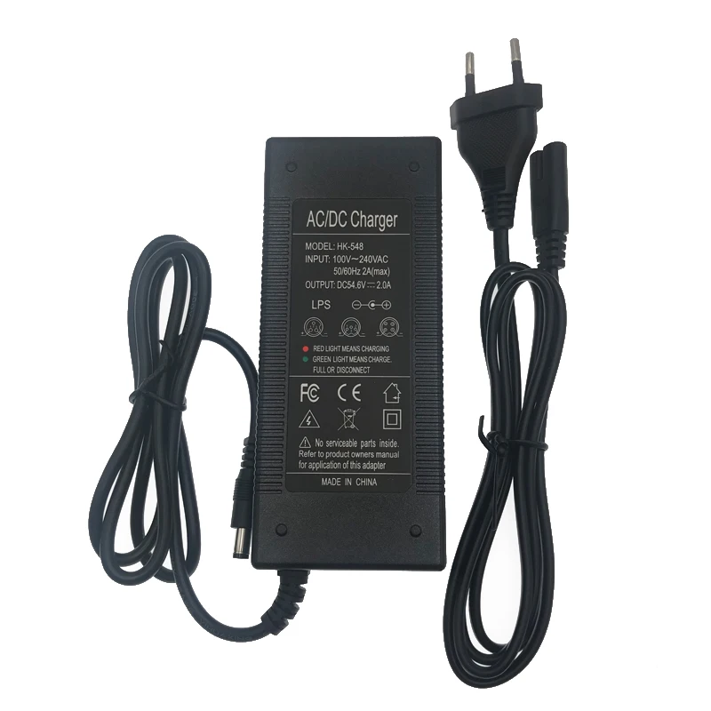 48V 20Ah батарея pack Электрический автомобильного аккумулятора 18650 аккумуляторная батарея с 2A зарядное устройство встроенный 30A BMS для электрических велосипедов