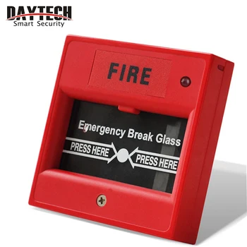 

DAYTECH Fire Alarm Manual Break Glass Call Security Alarm System Emergency Door Release Switches Glass Break Alarm Button