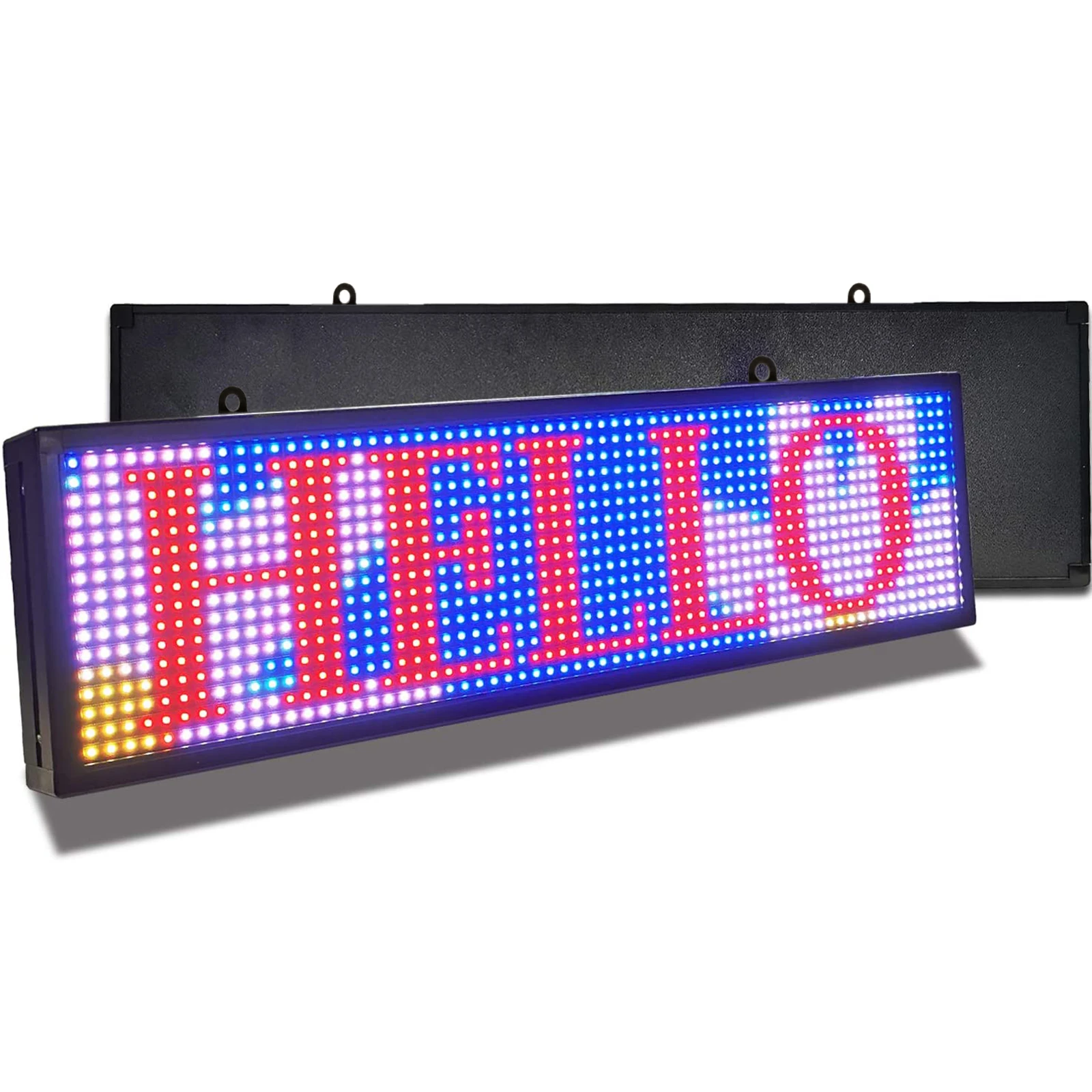 PH10mm Led Sign 26x8 inch Led Scrolling Message Display RGB Full Color