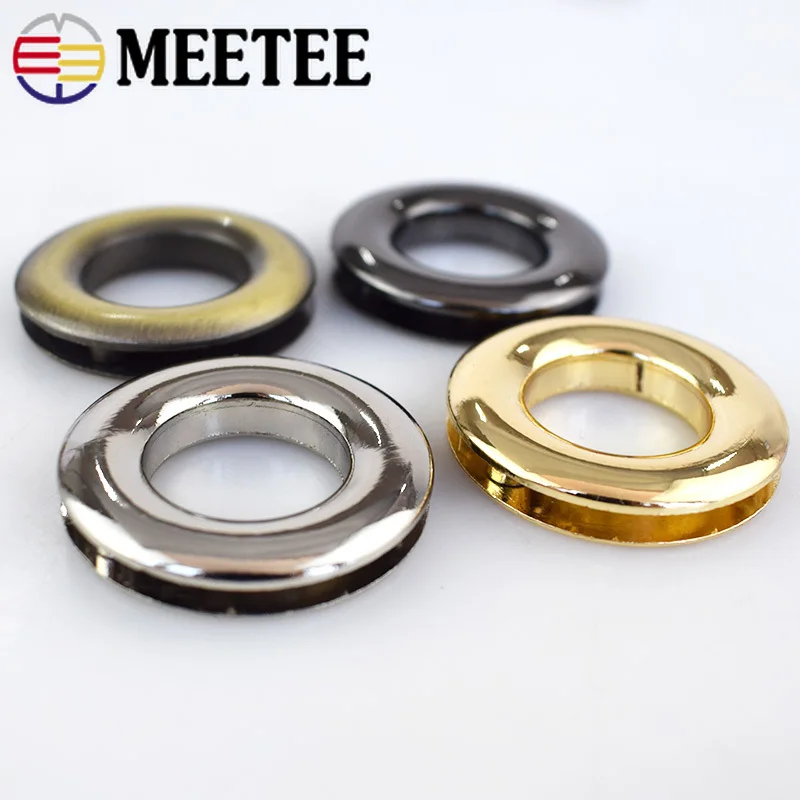 Металлические круглые D образные кольца Meetee 4 шт. отверстие винт для сумки ремня
