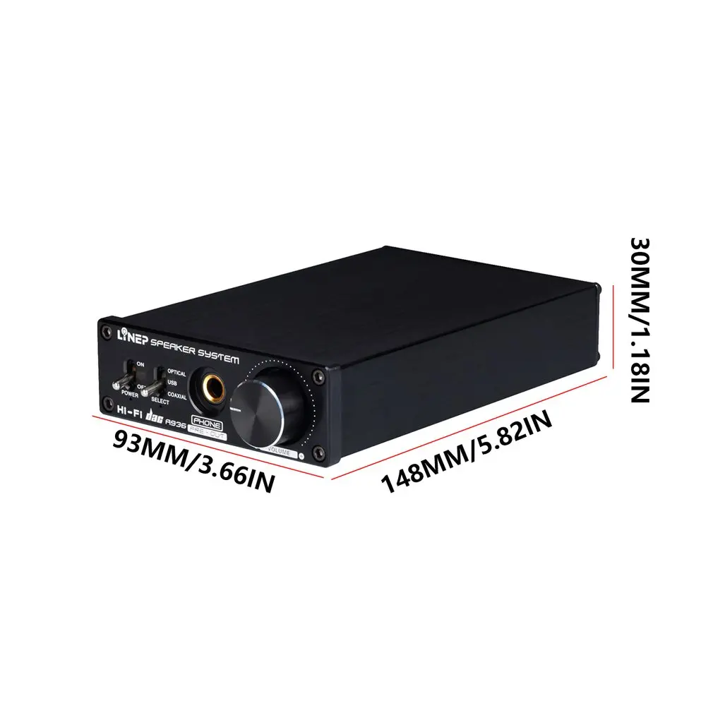 Усилитель для наушников DAC декодер A936 аудио Dac декодер Fever Hifi одна машина Usb звуковая карта волоконный коаксиальный усилитель