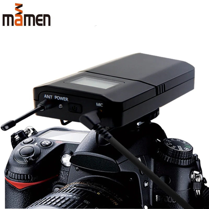 

Wireless Lavalier Microphone 6 Channels Remote Camera Recording Microphone Professional UFH High Frequency Receiver Transmitter