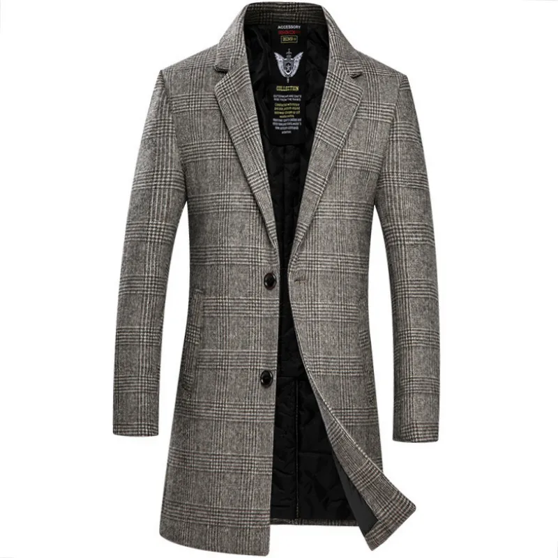

Free shipping wool coat men woolen overcoat men coats winter formal winter wool coat men peacoat man coat