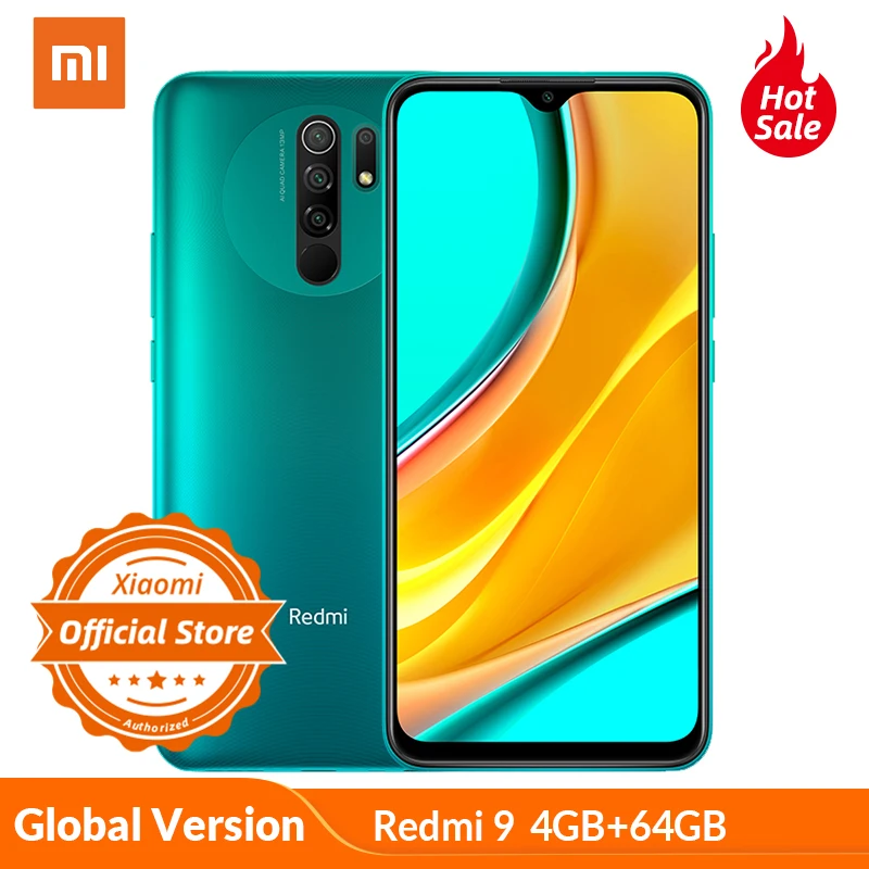 Xiaomi Redmi 9-4gb 64GB Smartphone 4gbb WCDMA/GSM/LTE NFC Quick Charge 3.0 Octa Core