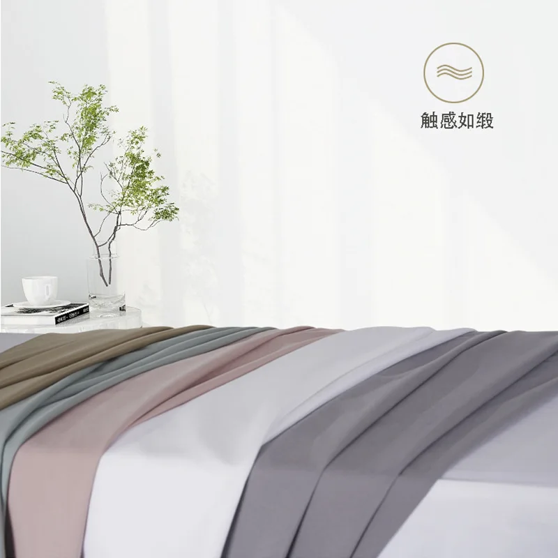 1Pcs Plain Beauty Salon Bed Sheets SPA Massage Anti-shrink Soft Touching Skin-friendly cotton Bedding Table Cover With/no Hole 4