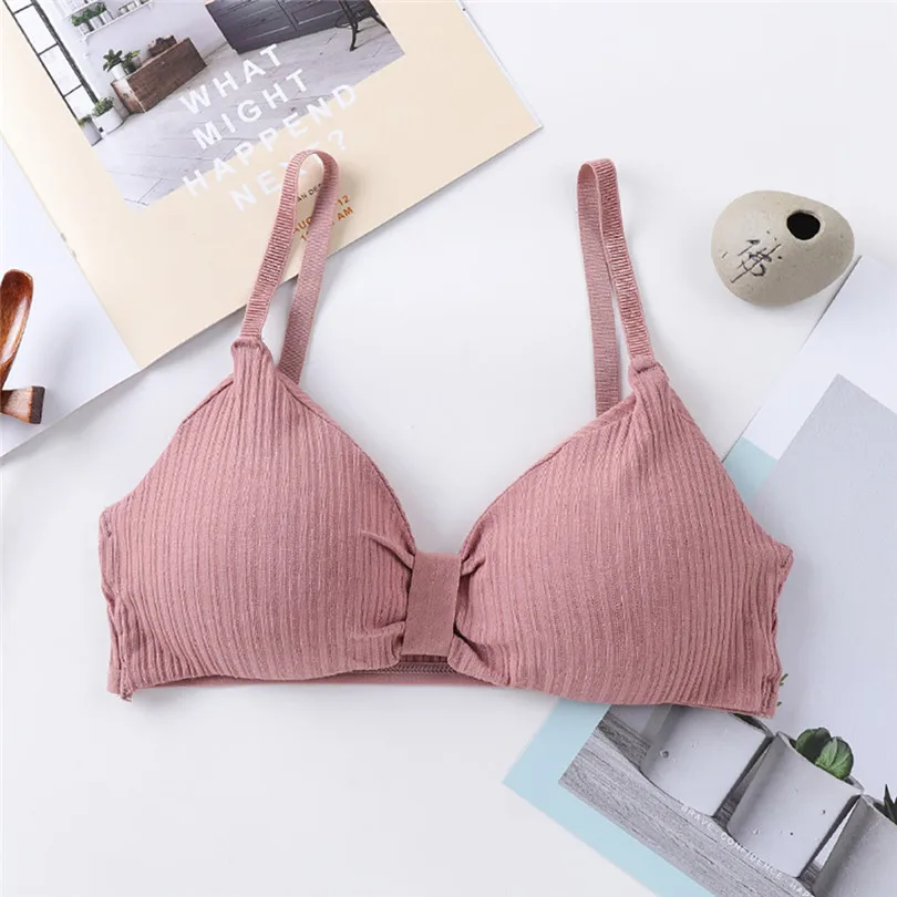 Free Size Bras For Women Wireless Solid Bra Push Up Casaul Cotton Bras For Women Soutien Gorge Sexy Erotique 30DEC2442